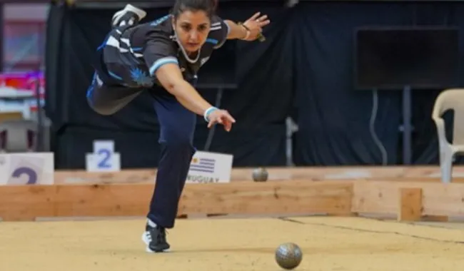 Foto sobre Estuvo cerca: la sanducera Karen Sanguinet cayó en la final de bochas de los juegos odesur y se quedó con la medalla de plata 