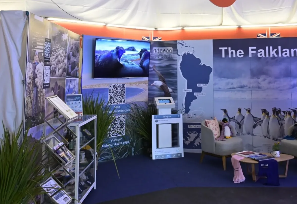 Foto sobre Argentina reclamó a Uruguay por el stand británico que promociona a las Malvinas como “Falkland Islands”